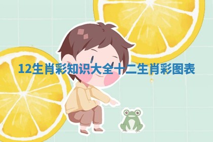 12生肖彩知识大全 十二生肖彩图表