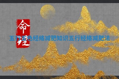 五行五色经络减肥知识_五行经络减肥法