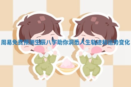 周易免费预测生辰八字助你洞悉人生轨迹和运势变化 周易免费预测生辰八字助你洞悉人生轨迹和运势变化