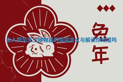 女人梦见天上掉物品的深层含义与解读你知道吗