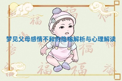 梦见父母感情不和的隐喻解析与心理解读