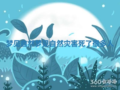 梦见自然 梦见自然灾害死了很多人